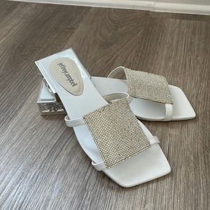 Jeffrey Cambell White Diamond Sandals
